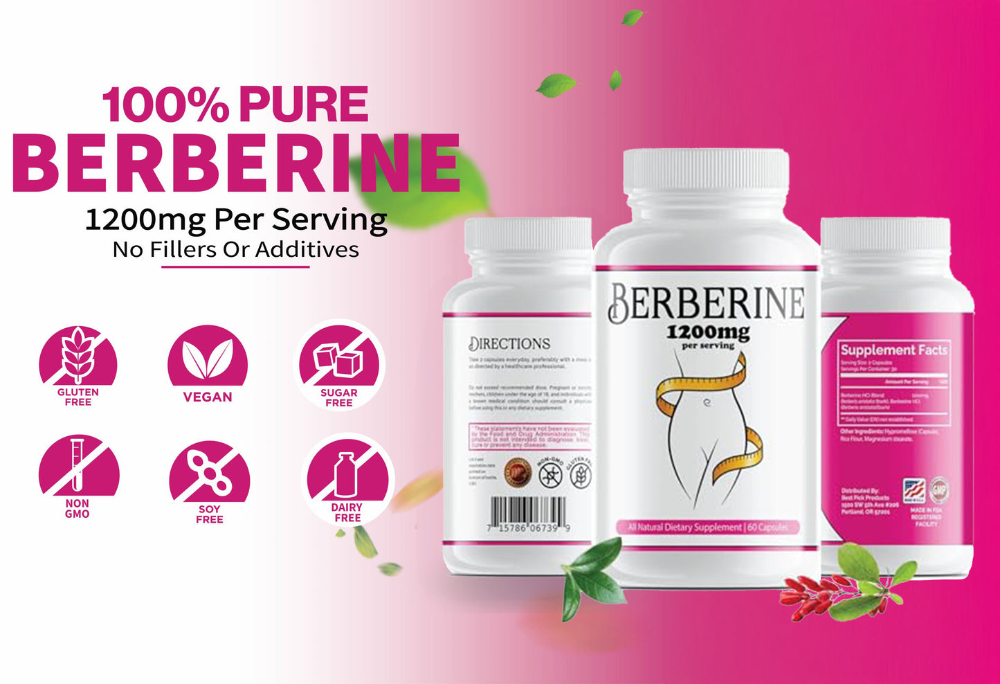 100% Pure Berberine